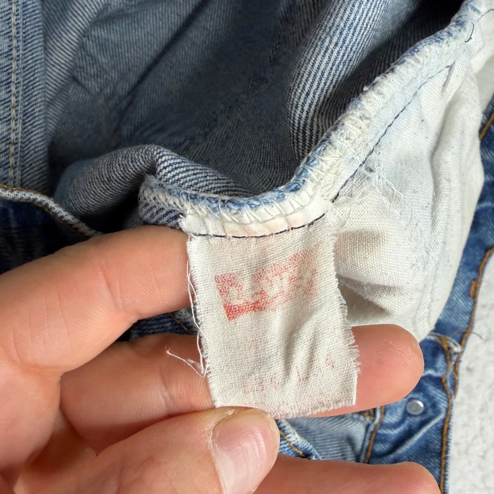 Vintage Levis 517 Orange Tab Jeans Mens 34x32 (32x33) Bootcut Made in USA